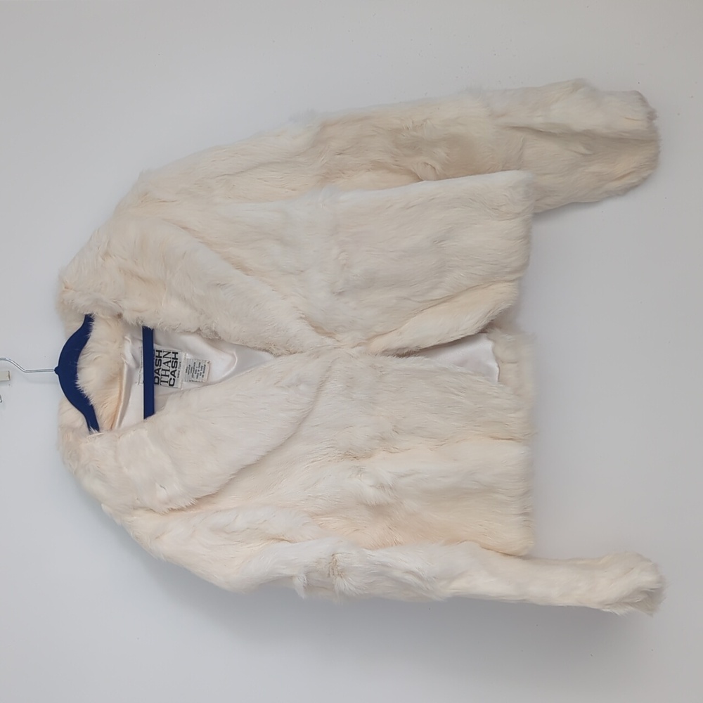 Vintage White Rabbit Fur Jacket - Picture 6 of 6